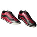 3G Bowling Mens Sport Deluxe BlackRed Right Hand Bowling Shoes