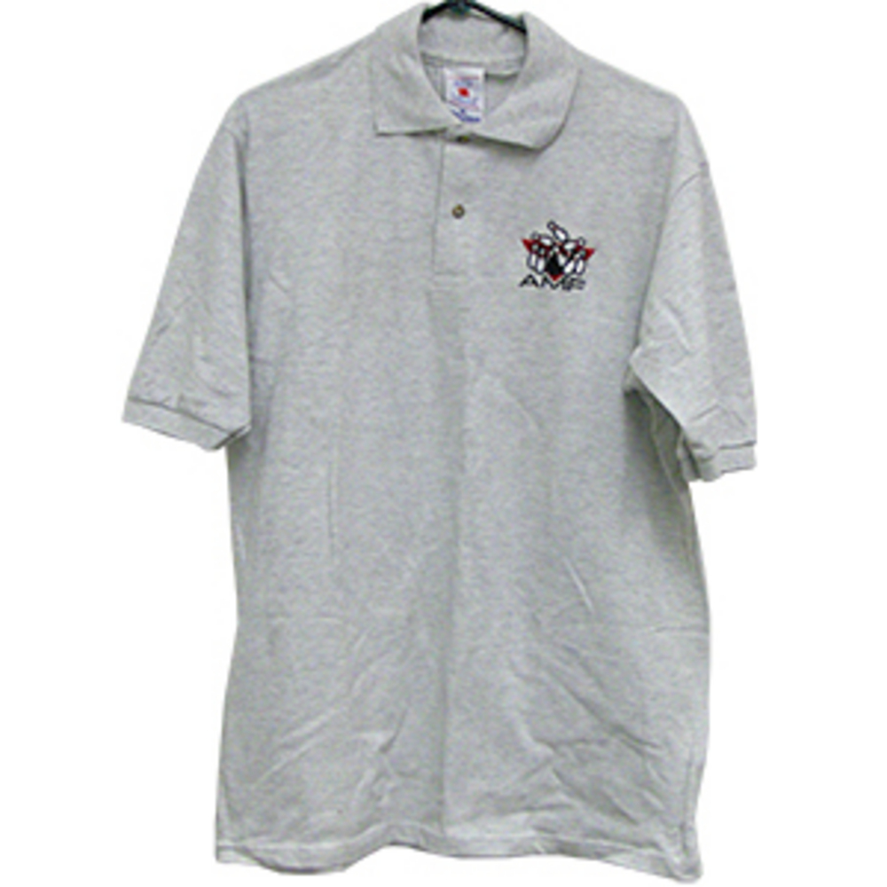 AMF 300 AMF Polo Shirt Light Gray Bowling Accessories