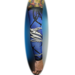 bowlingball.com Blue Barb Wire Compression Sleeve bowlingball.com Blue Barb Wire Compression Sleeve