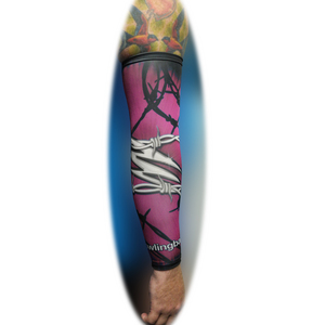 bowlingball.com Pink Barb Wire Compression Sleeve bowlingball.com Pink Barb Wire Compression Sleeve