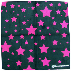 bowlingball.com Pink Stars Suede Microfiber Towel bowlingball.com Pink Stars Suede Microfiber Towel