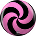 bowlingball.com Spiral Pink/Black Viz-A-Ball w/ Bag bowlingball.com Spiral Pink/Black Viz-A-Ball w/ Bag