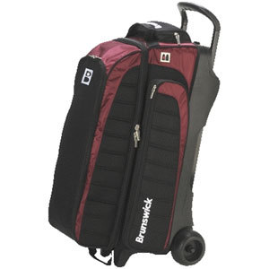 Brunswick Pro Players Triple Roller Black/Burgundy