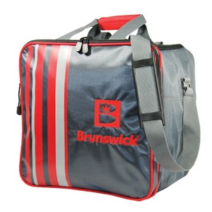 Brunswick Slingshot Single Tote Silver/Red Brunswick Slingshot Single Tote Silver/Red