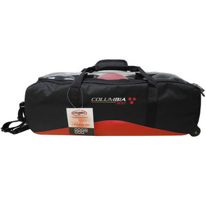 Columbia 300 Team Columbia 3 Ball Roller Tote Red/Black