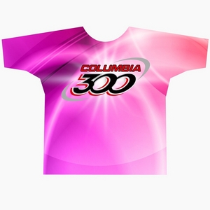 Columbia 300 Pink Flare Dye-Sublimated Crew Neck Columbia 300 Pink Flare Dye-Sublimated Crew Neck
