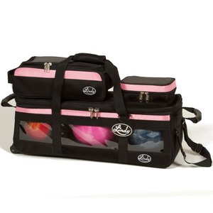 Linds Triple Tote Roller Plus Black/Pink