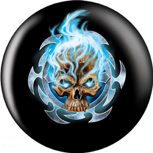 OTB Michael Graham Flaming Blue Skull OTB Michael Graham Flaming Blue Skull