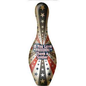 OTB Thank A Soldier Bowling Pin