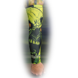 Pyramid Yellow Zombie Skull Compression Sleeve Pyramid Yellow Zombie Skull Compression Sleeve