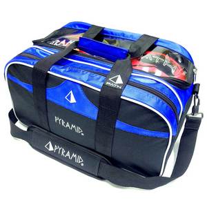 Pyramid Path Double Tote Plus Clear Top Black/Royal Blue Pyramid Path Double Tote Plus Clear Top Black/Royal Blue