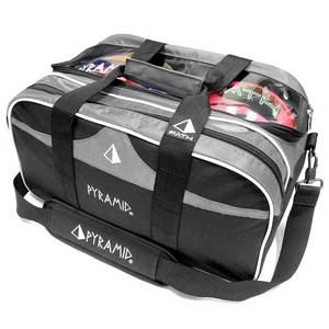 Pyramid Path Double Tote Plus Clear Top Black/Silver MEGA DEAL