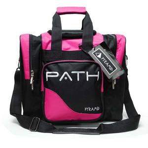 Pyramid Path Single Deluxe Tote Black/Hot Pink