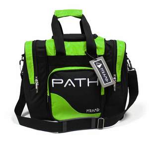 Pyramid Path Single Deluxe Tote Black/Lime Green Pyramid Path Single Deluxe Tote Black/Lime Green