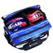 Pyramid Path Double Tote Plus Clear Top Black/Royal Blue Pyramid Path Double Tote Plus Clear Top Black/Royal Blue