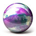 Pyramid Path Purple/Emerald/Silver w/ Free Deluxe Bag Tag Front Pyramid Path Purple/Emerald/Silver w/ Free Deluxe Bag Tag Front