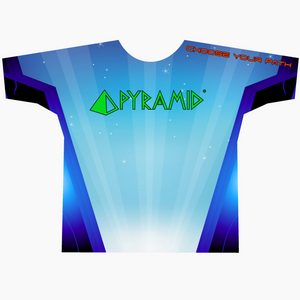 Pyramid Blue Block Dye-Sublimated Crew Neck Pyramid Blue Block Dye-Sublimated Crew Neck