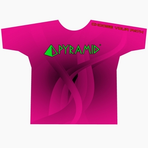 Pyramid Pink/Black Dye-Sublimated Crew Neck Pyramid Pink/Black Dye-Sublimated Crew Neck