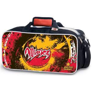Roto Grip Alliance 2 Ball Tote Red/Gold Roto Grip Alliance 2 Ball Tote Red/Gold