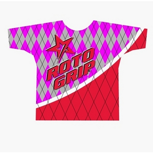 Roto Grip Dark Pink Argyle Dye-Sublimated Crew Neck Roto Grip Dark Pink Argyle Dye-Sublimated Crew Neck