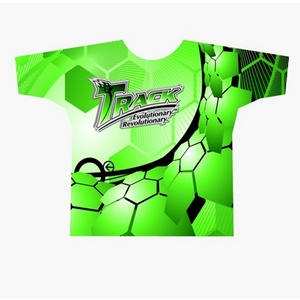 Track Green Octagon Dye-Sublimated Crew Neck Track Green Octagon Dye-Sublimated Crew Neck