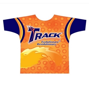 Track Orange Flame Dye-Sublimated Crew Neck Track Orange Flame Dye-Sublimated Crew Neck