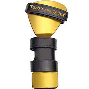 Turbo 2-N-1 Grips Bulldog Wrist Support Gold Right Handed Turbo 2-N-1 Grips Bulldog Wrist Support Gold Right Handed
