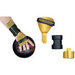 Turbo 2-N-1 Grips Bulldog Wrist Support Gold Right Handed 