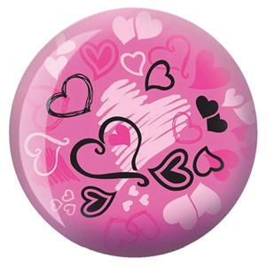Viz-A-Ball Hearts Glow